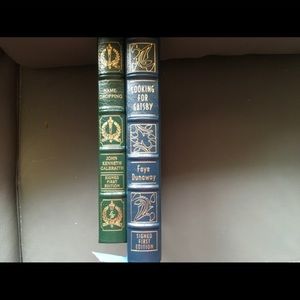 Leather bnd by celebrities signed first editions